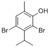 structure of CAS# 70454-10-3, 2,4-Dibromo-3-Isopropyl-6-Methylbenzenol;2,4-Dibromo-3-Isopropyl-6-Methyl-Phenol;2,4-Dibromo-3-Isopropyl-6-Methylphenol;2,4-Dibromo-6-Methyl-3-Propan-2-Yl-Phenol