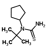 CAS#: 70498-31-6， 1-Cyclopentyl-1-(2-methyl-2-propanyl)thiourea