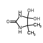 CAS 登录号：705282-54-8， 4,4-二羟基-5,5-二甲基-2-咪唑烷酮