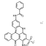 CAS#: 70571-78-7， Sodium 1-amino-4-{[3-(benzoylamino)phenyl]amino}-9,10-dioxo-9,10-dihydro-2-anthracenesulfonate