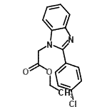 CAS#: 705970-56-5， Ethyl [2-(4-chlorophenyl)-1H-benzimidazol-1-yl]acetate