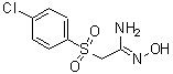 结构式 CAS# 70661-64-2, 2-[(4-氯苯基)磺酰基]-N'-羟基乙脒