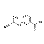 CAS#: 70667-85-5， 3-[(1-Cyanoethyl)amino]benzoic acid