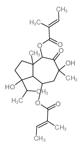 CAS#: 7067-12-1， Bis[(Z)-2-Methyl-2-Butenoic Acid](1R,8aR)-Decahydro-1,6alpha-Dihydroxy-3abeta,6-Dimethyl-1-(1-Methylethyl)-5-Oxo-4alpha,8alpha-Azulenediyl Ester