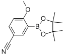 结构式 CAS# 706820-96-4, 5-氰基-2-甲氧基苯硼酸频哪醇酯