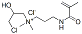 CAS#: 70729-70-3， N-(2-Hydroxy-3-chloropropyl)-N-(3-methacrylamidopropyl)-N,N-dimethylammonium chloride
