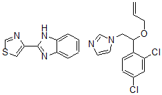 CAS 登录号：70746-92-8， 1-[2-(2,4-二氯苯基)-2-丙-2-烯氧基-乙基]咪唑, 2-(1,3-噻唑-4-基)-1H-苯并咪唑