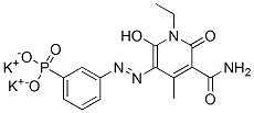 CAS#: 70815-25-7， Dipotassium 3-[3-Carbamoyl-1-Ethyl-1,2-Dihydro-6-Hydroxy-4-Methyl-2-Oxo-5-Pyridylazo]Phenylphosphonate