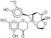 CAS#: 70815-31-5， (1R,3R,6S,7R,10R)-8-[(2S)-5,7-Dihydroxy-4-oxo-3,4-dihydro-2H-chromen-2-yl]-3-hydroxy-10-(4-hydroxy-3-methoxyphenyl)-4-oxatricyclo[4.3.1.0<sup>3,7</sup>]dec-8-en-2-one
