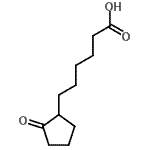 结构式 CAS# 708255-83-8, 6-(2-氧代环戊基)己酸