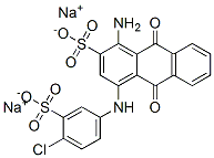 CAS 登录号：70892-85-2， 二钠1-氨基-4-[(4-氯-3-磺酸基苯基)氨基]-9,10-二氢-9,10-二氧代蒽-2-磺酸盐