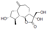 CAS#: 70894-20-1， (3R,3aS,6aS,8R,9R,9aS,9bS)-3,8-Dihydroxy-9-methyl-6-methylene-3-methylol-4,5,6a,7,8,9,9a,9b-octahydro-3aH-azuleno[5,4-d]furan-2-one