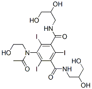 CAS#: 70894-76-7， N,N'-Bis(2,3-dihydroxypropyl)-5-(ethanoyl-(2-hydroxyethyl)amino)-2,4,6-triiodo-benzene-1,3-dicarboxamide