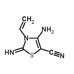 CAS#: 708980-13-6， 4-Amino-2-imino-3-vinyl-2,3-dihydro-1,3-thiazole-5-carbonitrile