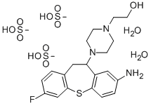 CAS#: 70932-17-1， 4-(8-Amino-10,11-Dihydro-3-Fluorodibenzo(b,f)Thiepin-10-Yl)-1-Piperazineethanol Trimethanesulfonate Dihydrate