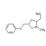 CAS#: 709601-81-0， 2-Ethyl-3-methyl-5-(phenoxymethyl)-1,3-oxazolidine
