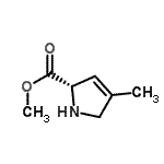 CAS#: 709610-26-4， Methyl (2S)-4-methyl-2,5-dihydro-1H-pyrrole-2-carboxylate
