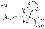 CAS 登录号:71-79-4, 2-(二甲基氨基)乙基二苯基乙醇酸酯盐酸盐