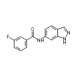 CAS#: 710310-83-1， 3-Fluoro-N-(1H-indazol-6-yl)benzamide