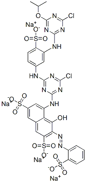 CAS#: 71033-05-1， Tetrasodium 5-[[4-Chloro-6-[[3-[[4-Chloro-6-(1-Methylethoxy)-1,3,5-Triazin-2-Yl]Amino]-4-Sulphonatophenyl]Amino]-1,3,5-Triazin-2-Yl]Amino]-4-Hydroxy-3-[(2-Sulphonatophenyl)Azo]Naphthalene-2,7-Disulphonate