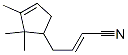 CAS#: 71042-97-2， 4-(2,2,3-Trimethyl-3-Cyclopenten-1-Yl)-2-Butenenitrile