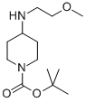 结构式 CAS# 710972-40-0, 4-(2-甲氧基乙基氨基)哌啶-1-羧酸叔丁酯