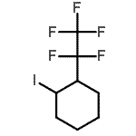 结构式 CAS# 711-17-1, 1-碘-2-(五氟乙基)环己烷