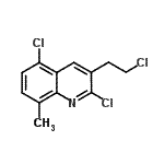 CAS#: 71114-99-3， 2,5-Dichloro-3-(2-chloroethyl)-8-methylquinoline