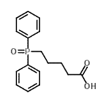 结构式 CAS# 71140-70-0, 5-(二苯基磷酰)戊酸