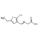 CAS#: 711593-43-0， (E)-N-[(5-Ethyl-2-sulfanyl-3-thienyl)methylene]glycine