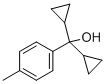 structure of CAS# 71172-47-9, alpha,alpha-Dicyclopropyl-4-Methylbenzenemethanol;Alpha,Alpha-Dicyclopropyl-4-Methylbenzyl Alcohol;Zinc02170011