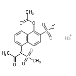 CAS#: 71205-37-3， Sodium 1-acetoxy-5-[acetyl(methylsulfonyl)amino]-2-naphthalenesulfonate