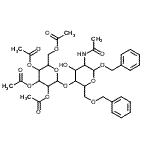 CAS#: 71208-01-0, Benzyl 2-acetamido-6-O-benzyl-2-deoxy-4-O-(2,3,4,6-tetra-O-acetylhexopyranosyl)hexopyranoside