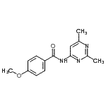 CAS#: 712309-09-6， N-(2,6-Dimethyl-4-pyrimidinyl)-4-methoxybenzamide