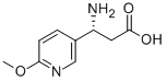 structure of CAS# 712321-46-5, (R)-3-Amino-3-(6-Methoxy-3-Pyridyl)-Propionic Acid;(R)-3-AMINO-3-(6-METHOXY-3-PYRIDYL)-PROPIONIC ACID;L-BETA-HOMO(6-METHOXY-3-PYRIDYL)GLYCINE;H-D-BETA-ALA-(6-METHOXY-3-PYRIDYL)-OH