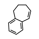 structure of CAS# 7125-62-4, 6,7-Dihydro-5H-benzo[7]annulene;1,2-Benzo-1,3-cycloheptadiene;6,7-Dihydro-5H-benzo[a]cycloheptene #;6,7-Dihydro-5h-benzocycloheptene