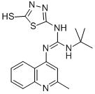 CAS#: 71253-69-5， 1-Tert-Butyl-3-(5-Mercapto-1,3,4-Thiadiazol-2-Yl)-2-(2-Methyl-4-Quinolyl)-Guanidine