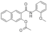 CAS 登录号：7128-79-2， [3-[(2-甲氧基苯基)氨基甲酰]萘-2-基]乙酸酯