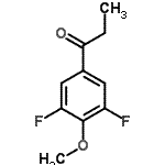 结构式 CAS# 71292-82-5, 1-(3,5-二氟-4-甲氧基苯基)-1-丙酮