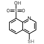 CAS#: 71330-94-4， 4-Sulfanyl-8-quinolinesulfonic acid