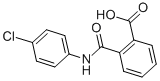 structure of CAS# 7142-94-1, 2-[(4-Chlorophenyl)Carbamoyl]Benzoic Acid;2-[[(4-Chlorophenyl)Amino]-Oxomethyl]Benzoic Acid;St5170920;Bas 00219420
