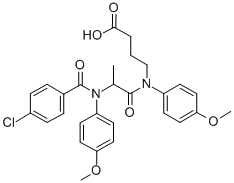 CAS#: 71455-77-1， N-(N-(4-Chlorobenzoyl)-3-(p-Anisidino)Propionyl)-4-(p-Anisidino)Butyric Acid