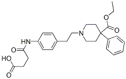 CAS#: 7146-72-7， 3-[[4-[2-(4-Ethoxycarbonyl-4-Phenyl-1-Piperidyl)Ethyl]Phenyl]Carbamoyl ]Propanoic Acid