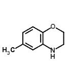 structure of CAS# 71472-57-6, 6-Methyl-3,4-dihydro-2H-1,4-benzoxazine;6-methyl-2H,3H,4H-benzo[e]1,4-oxazaperhydroine;6-Methyl-3,4-dihydro-2H-1,4-benzoxazine;6-methyl-3,4-dihydro-2h-benzo[1,4]oxazinehydrochloride