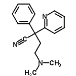 CAS#: 71486-42-5， 4-(Dimethylamino)-2-phenyl-2-(2-pyridinyl)butanenitrile