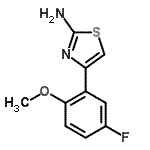 CAS#: 715-89-9， 4-(5-Fluoro-2-methoxyphenyl)-1,3-thiazol-2-amine