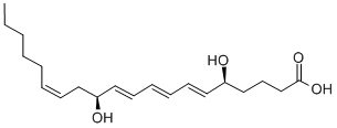 CAS#: 71548-19-1， (5S,6E,8E,10E,12S,14Z)-5,12-Dihydroxy-6,8,10,14-Eicosatetraenoic Acid