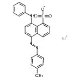 CAS#: 71598-20-4， Sodium 8-anilino-5-[(4-methylphenyl)diazenyl]-1-naphthalenesulfonate