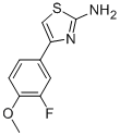 structure of CAS# 716-75-6, 4-(3-Fluoro-4-Methoxyphenyl)-2-Thiazolamine;4-(3-Fluoro-4-Methoxy-Phenyl)Thiazol-2-Amine;4-(3-Fluoro-4-Methoxyphenyl)-2-Thiazolamine;[4-(3-Fluoro-4-Methoxy-Phenyl)Thiazol-2-Yl]Amine