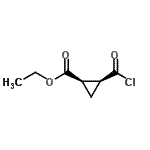 CAS#: 71666-00-7， Ethyl (1R,2S)-2-(chlorocarbonyl)cyclopropanecarboxylate